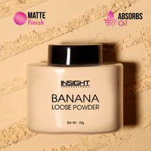 Insight Cosmetics Banana Loose Powder, Oil Control Formula, Long-Wear Matte Finish