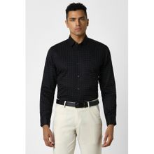 Peter England Men Black Slim Fit Formal Shirt