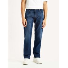 Levi's Men's 555 Dark-Blue Relaxed Straight Fit Mid Rise Jeans