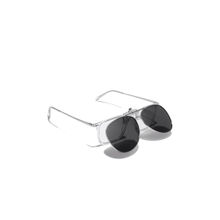 Carlton London Black Toned Polarised Lens Aviator Sunglass Clip