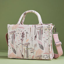 EcoRight Tropical Printed Off White Satchel Handbag