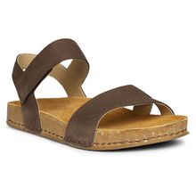 El Naturalista Brown Flatform Pair Of Sandals