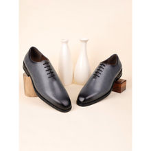 Louis Stitch Men Ash Grey Formal Wholecut Lace-Up Derby Shoes