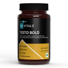HealthKart HK Vitals Testo Bold, Testosterone Booster for Men for Energy, Stamina, & Strength