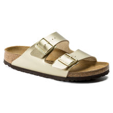 Birkenstock Arizona Birko-Flor Gold Narrow Widht Womens Sandals