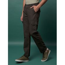 CRIMSOUNE CLUB Men'S Olive Cargo Trousers