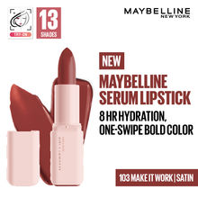 Maybelline Serum Matte Lipstick - 8Hr hydration, One-Swipe Bold Color