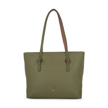 Baggit Gravimetry Green Medium Tote Handbag