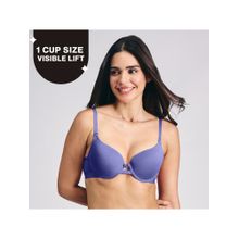 Nykd By Nykaa Breathe Cotton Wired Push Up Bra with Detachable Straps-NYB366-D.Purple