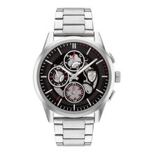 Scuderia Ferrari GRAND TOUR 0830831 Multifunction Silver Dial Watch for Men