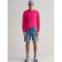 GANT Men Blue Solid Mid-Rise Regular Fit Denim Shorts