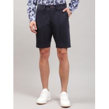 GANT Men Blue Solid Mid-Rise Regular Fit Chino Shorts