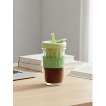 The Golden Theory Green Silicone Grip Mug with Infuser