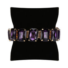 YouBella Valentine Gift For Girlfriend/Wife : Jewellery Crystal Bangle Bracelet (Purple)