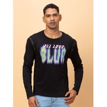 Being Human Garments Men's Crew Neck Deep Black T-Shirt