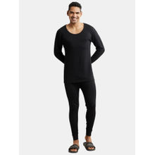Jockey 2404 Men Extra Warmth Combed Cotton Rich Full Sleeve Thermal Set - Black