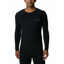 Columbia Mens Black Omni-Heat Reflective Heavyweight Stretch Long Sleeve Thermal Top