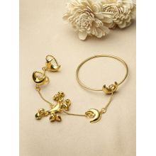 Moedbuille Handcrafted Gold Plated Kashmiri Haathphool