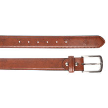 Bulchee Men's Double Color Genuine Leather Belt (casual, Tan)