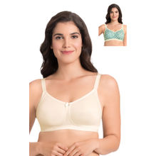 Ultimo Essential Cotton Non-Wired Bra Pack Of 2 - Multi-Color