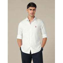 U.S. POLO ASSN. U.S.Polo Association Men Tailored Fit Textured Shirt