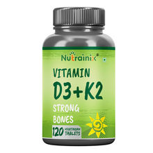 Nutrainix Vitamin D3 400iu with K2 as MK7 55mcg Supplement