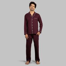 Nite Flite Sangria Mens Pyjama Set - Maroon