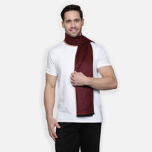 Alvaro Castagnino Mens VISCOSE MAROON MUFFLER