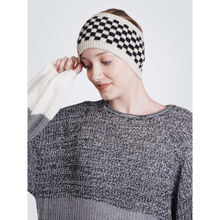 Bharatasya Check Knitted Warm Woolen Headband