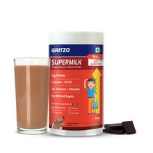 Gritzo SuperMilk Growth+ (Formerly Height+) (13+y Boys), 13g Protein Powder - Double Chocolate