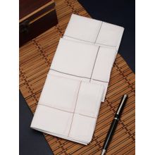Alvaro Castagnino Men Stripes Pure Cotton Handkerchiefs (Pack of 3)