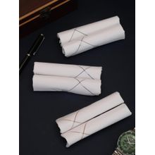 Alvaro Castagnino Men Stripes Pure Cotton Handkerchiefs (Pack of 6)