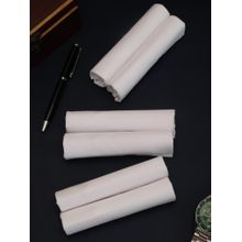 Alvaro Castagnino Men White Pure Cotton Handkerchiefs (Pack of 6)