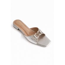 SCENTRA Women's Party Wear Flats - Silver