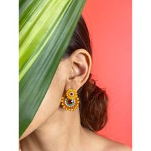 And Also Multi-Color Sunflower Stud Earrings