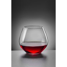 Bohemia Crystal Amoroso Stemless Wine Glass Set, 440ml, Set Of 2 , Transparent