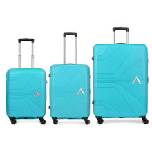 Aristocrat Cruiser Ocean Blue Trolley Bags for Travel (Set Of 3)