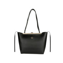 Gio Collection Women's Black Solid Tote Bag
