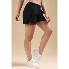 RYZ Black Core Gym Shorts with Towel Loop