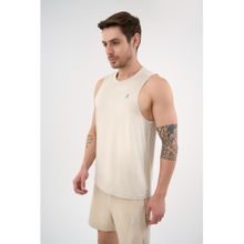 DCYPHR Mens AUSM5X Mesh Tank Top-Beige Mist