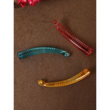 Accessher Multi-Color Set of 3 Banana Clip