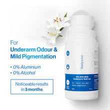 Be Bodywise 4% AHA BHA Underarm Roll On - Treats Pigmentation & Odour - Lactic Acid & Salicylic Acid