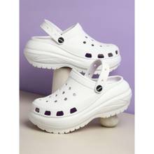 Yoho White Jumbo Clogs for Women