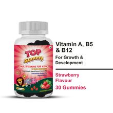 Top Gummy Multivitamins For Kids With 16 Vitamins & Minerals Strawberry Flavor 30 Gummies