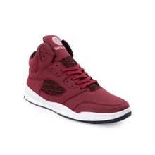 Bacca Bucci Men Sneakster Korean Style Platform Fashion Sneaker Casual Shoes Maroon