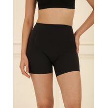 Underneat Black Nylon Solid Shorts