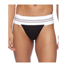 Omtex Mens Athletic Retro Cotton Supporter Back Covered - Black