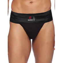 Omtex Mens Athletic Tokyo Cotton Supporter Back Covered - Black