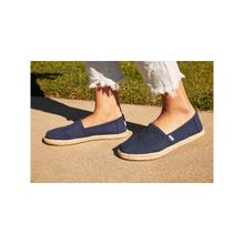 TOMS Recycled Cotton Canvas Navy Espadrilles