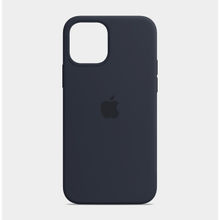 Treemoda Navy Blue Solid Silicone Apple Iphone 14 Back Case